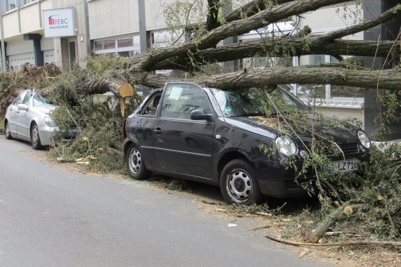 Dein Auto ist nach dem Sturm beschädigt?